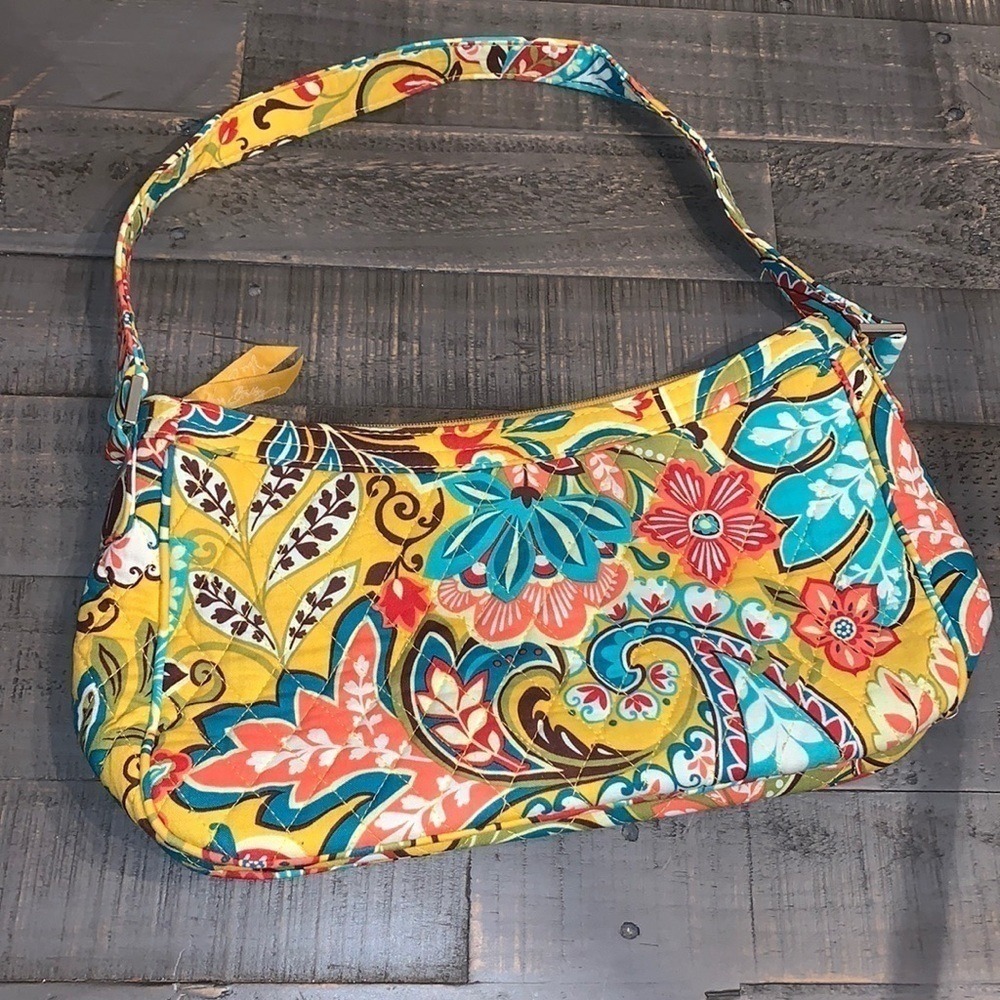 Vera Bradley Provençal  Quilted‎ Cotton Shoulder Bag Floral Paisley